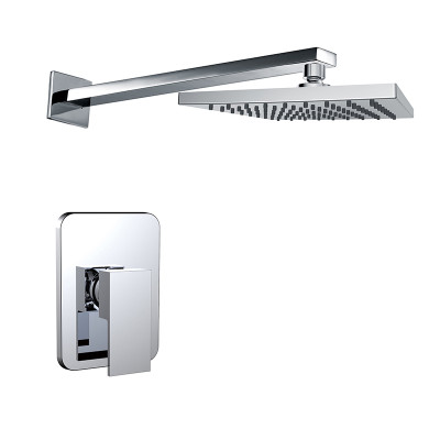 Modern single handle pressure-balancing in wall shower trim for OEM