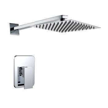 Modern UPC single control bathroom wall-mount shower system