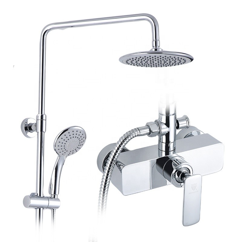 Exposed shower mixer tap