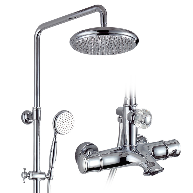 Thermostatic shower mixer set
