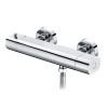 Complete thermostatic rain shower systems with handheld