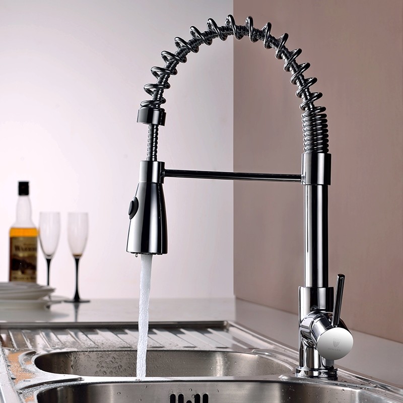 pull down kitchen faucets with sprayer