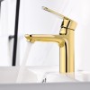 Matte black single handle bathroom vanity faucet