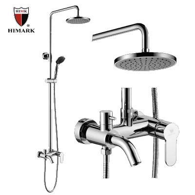Contemporary single handle rain shower faucets fixtures
