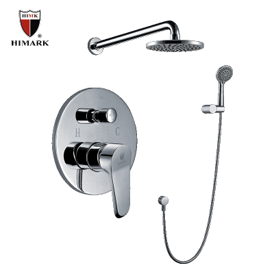 Single-handle in wall shower mixer with handshower