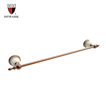 Wall mounted large towel rack holder in rose gold