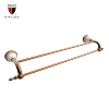 Classical style rose gold dual towel bar for bath
