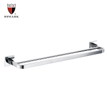 SUS304 stainless steel double towel rack with shelf