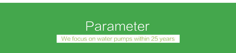 parameter of pump