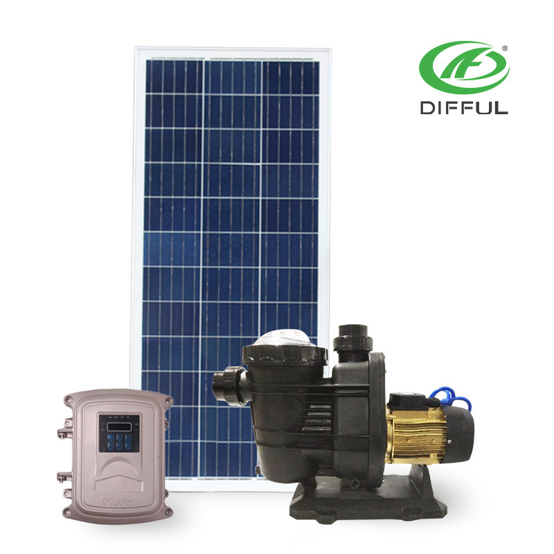 summer escape pool solar pump DC 1200W solar pump price for swimming
