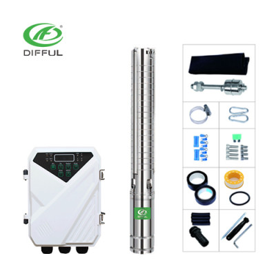 3英寸1500W 110V太阳能水泵带不锈钢叶轮灌溉太阳能潜水泵价格