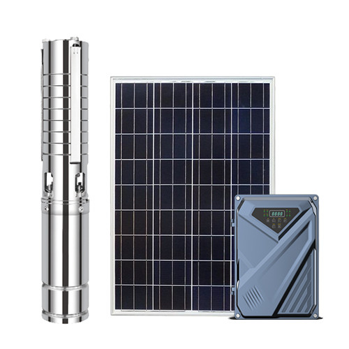 4英寸交流/直流无刷太阳能潜水泵带不锈钢叶轮太阳能动力泵出售太阳能泵工厂