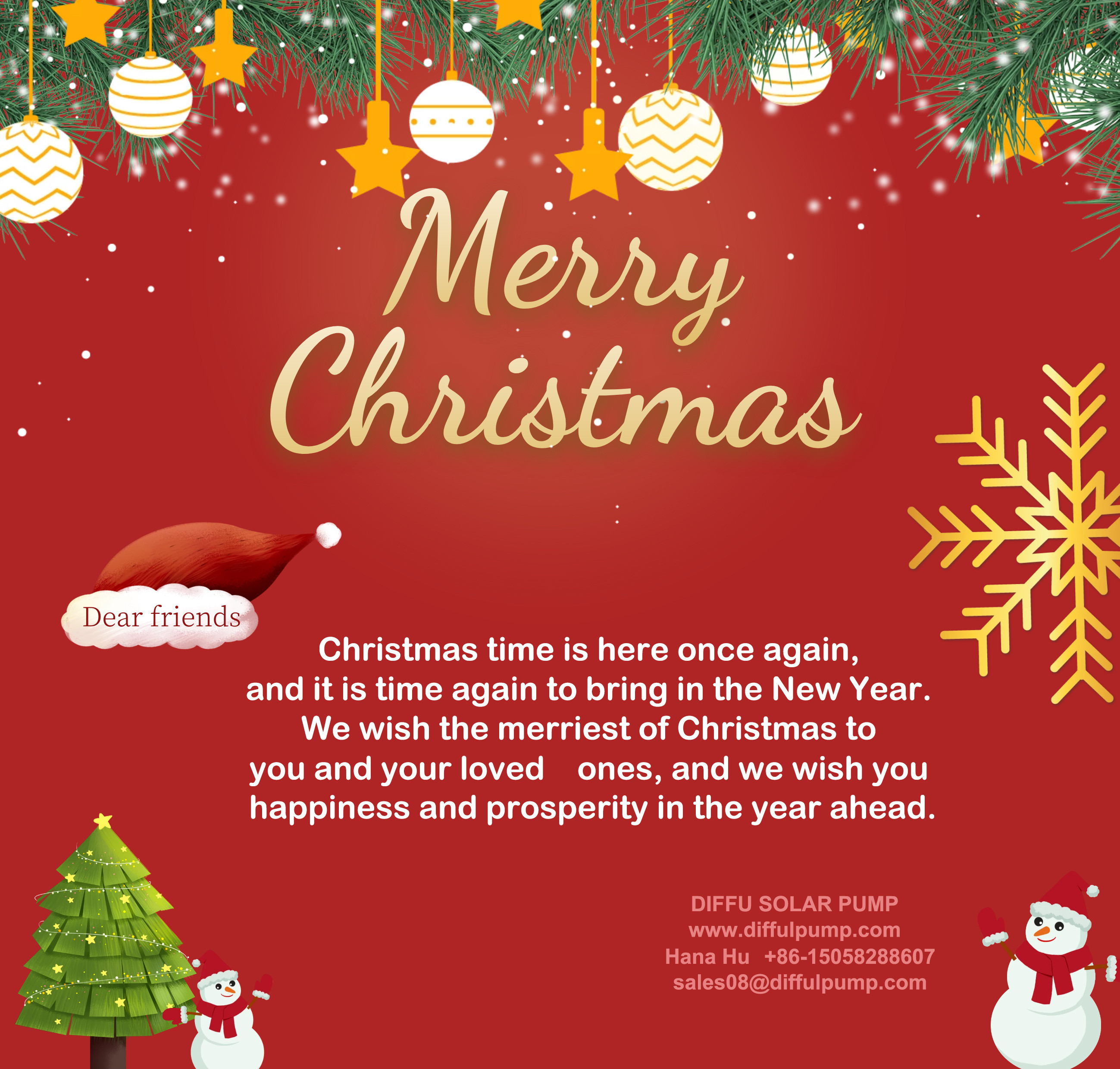 DIFFUL SOLAR PUMP - - Merry Christmas to all new and old customers