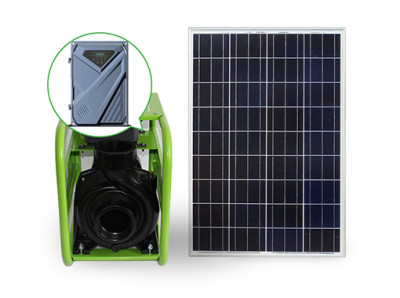 AC/DC high-power centrifugal surface pump with solar power