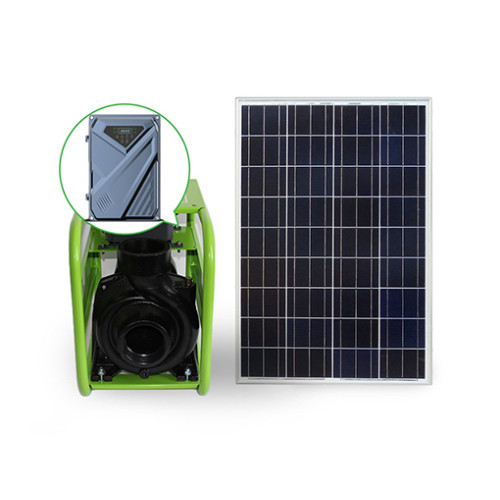 AC/DC high-power centrifugal surface pump with solar power