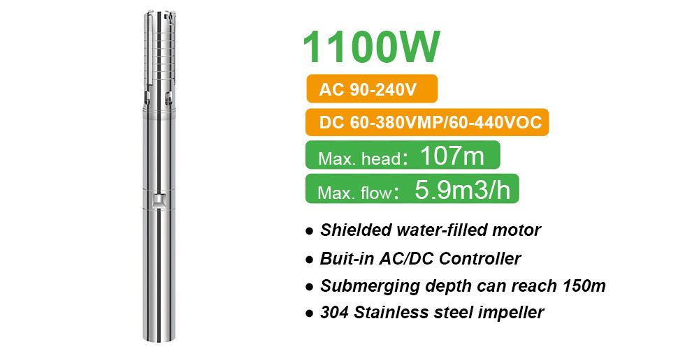 1100w shielded water filled motor pump 4DFS5.9-107-1100