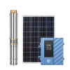 3" brushless Hybrid solar submersible pump with plastic impeller solar powered pump