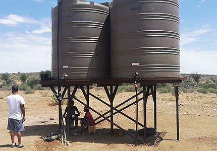 Africa Namibia | 4 inch DC brushless solar pump with S/S impeller application reference