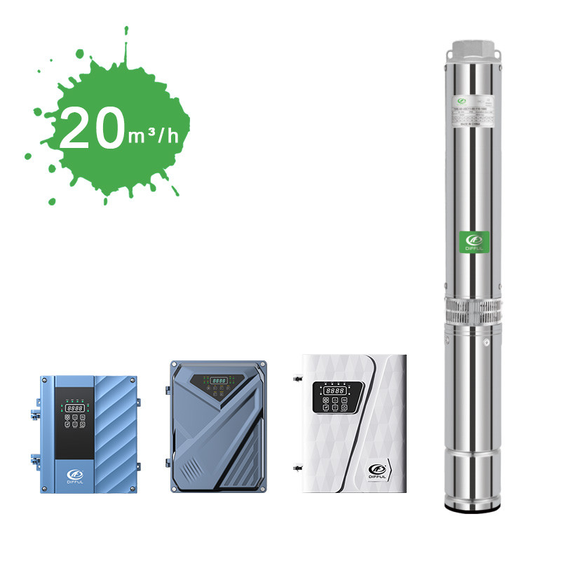 DIFFUL 20m3/h flow high speed deep well pump | 6000RPM Motor | High ...
