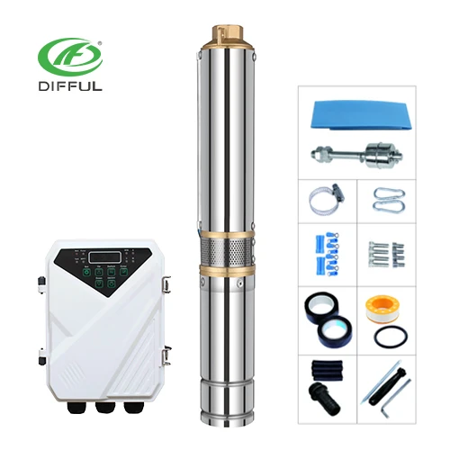 3 inch 1hp DC brushless solar pump plastic impeller solar power pump price solar water pump for well solar pump sales