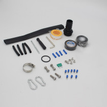 4 inch water-cooled DC brushless solar water pump with external controller and plastic impeller