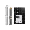 4"AC/DC brushless solar pump with plastic impeller(5.5KW-7.5KW), 2 designs for option, DIFFUL solar pump manufacturers, water pump supplier, solar pump factory
