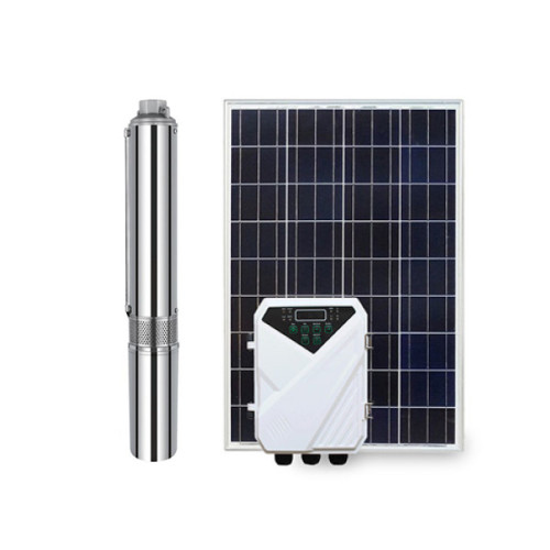 4 inch water-cooled DC brushless solar water pump with external controller and plastic impeller