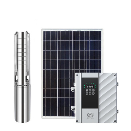 4 inch water-cooled HV DC brushless solar water pump with external controller with S/S impeller