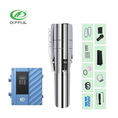 4/6 inch water-cooled AC/DC brushless solar water pump with external controller with S/S impeller