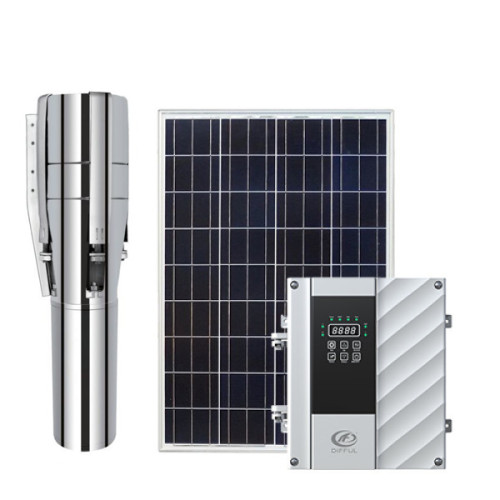 4/6 inch water-cooled HV DC brushless solar water pump with external controller with S/S impeller