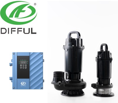 Large flow AC/DC solar submersible pump, solar submersible pump manufacturer, agricultural irrigation
