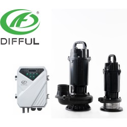 Large flow solar submersible pump for agricultural irrigation