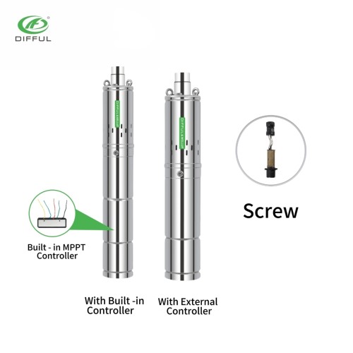 3Inch / 4Inch DC Brushless Screw Solar Pump | 4500 RPM DIFFUL  ＆WELLUP WATER PUMP | Household Water Supply And Irrigation