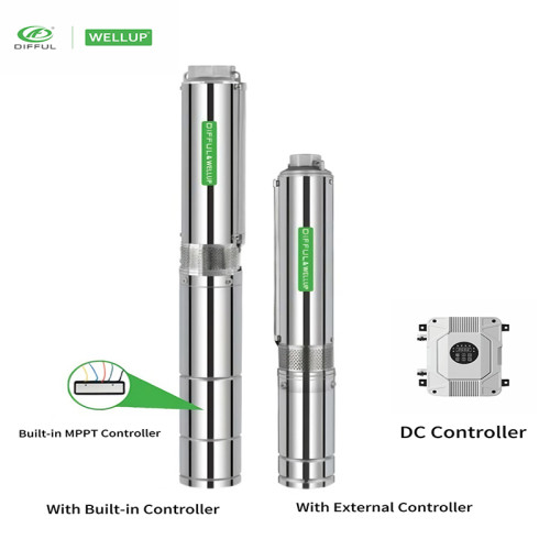 3"DC BRUSHLESS SOLAR WATER PUMP | 4500 RPM DIFFUL ＆WELLUP WATER PUMP | Household Water Supply And Irrigation