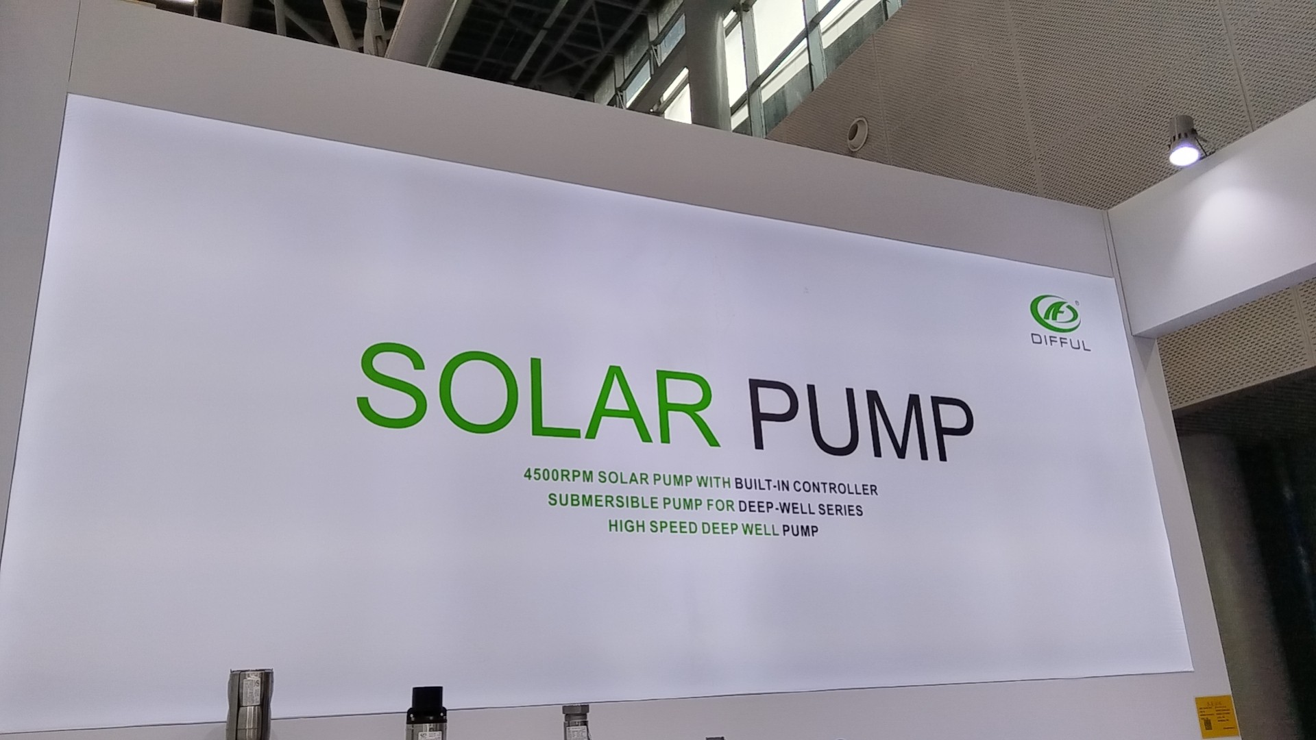Solar water pump on Canton Fair 