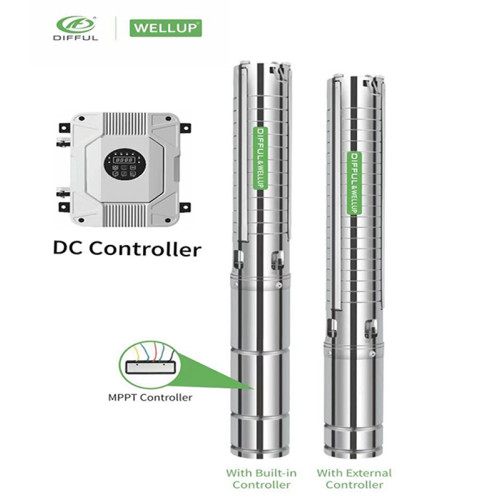 3"DC BRUSHLESS SOLAR PUMP WITH S/S IMPELLER | 4500 RPM DIFFUL  ＆WELLUP WATER PUMP |EXCELLENT PUMP FOR WATER SUPPLY