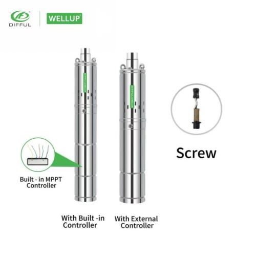 3Inch / 4Inch DC Brushless Screw Solar Pump | 4500 RPM DIFFUL  ＆WELLUP WATER PUMP | Household Water Supply And Irrigation