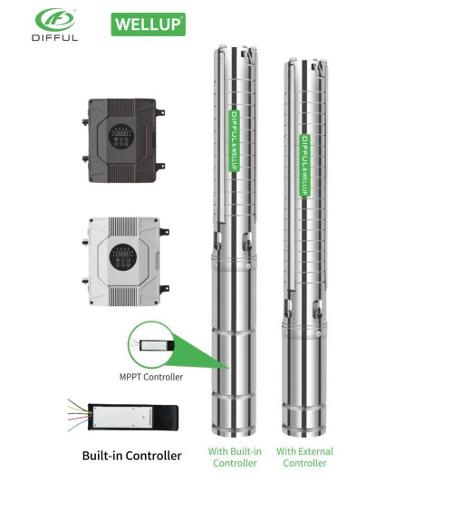 3"AC/DC&WIDE VOLTAGE BRUSHLESS SOLAR PUMP WITH S/S IMPELLER | 4500 RPM SOLAR PUMP| Brand-new pumps for sales