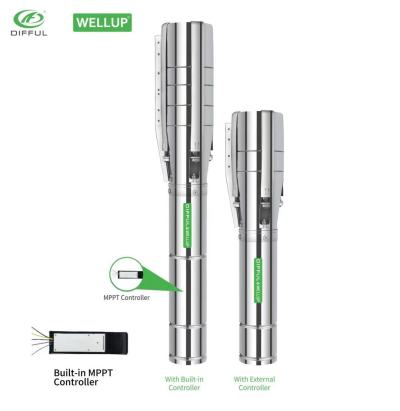 4Inch/6Inch AC/DC&WIDE VOLTAGE BRUSHLESS SOLAR PUMP WITH S/S IMPELLER | 4500 RPM DIFFUL  ＆WELLUP WATER PUMP |agricultural  Irrigation /household water supply