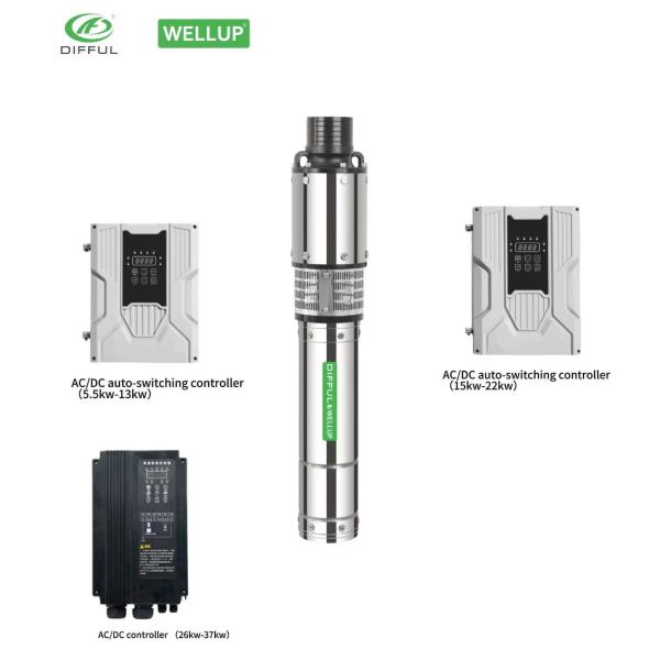 6HJPC-A/D(5.5-37KW) +6/8HJPC-A/D（7.5-37kw）BRUSHLESS SOLAR PUMP WITH PLASTIC IMPELLER | 4000 RPM DIFFUL ＆WELLUP WATER PUMP | BEST SOLAR PUMP FOR SALES