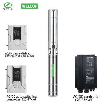 6Inch/8Inch AC/DC BRUSHLESS SOLAR PUMP WITH S/S IMPELLER | 4000 RPM DIFFUL ＆WELLUP WATER PUMP | Household Water Supply