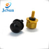 Anodized Brass and black Big Head Knurled Thumb Screw