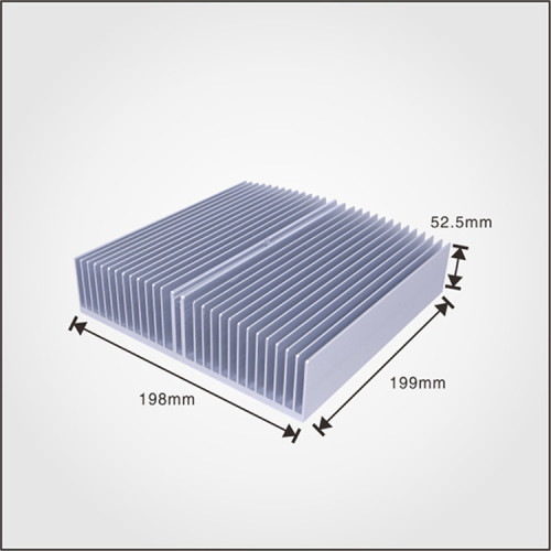 Aluminum extrusion heat sink for led