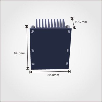 Anodized Square Shape aluminum extrusion heatsink for Industry profile heatsink