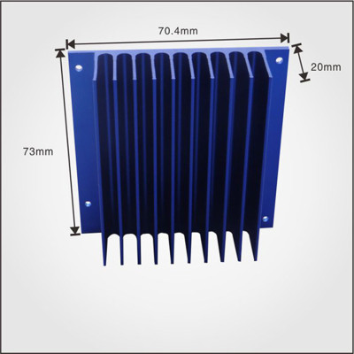 Anodized Square Shape aluminum extrusion heatsink for Industry profile heat sink