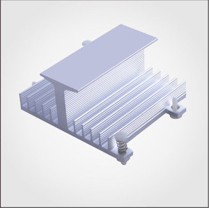 2016 hot selling China heatsink,aluminum profile heatsink,silver anodizing extruded heatsink