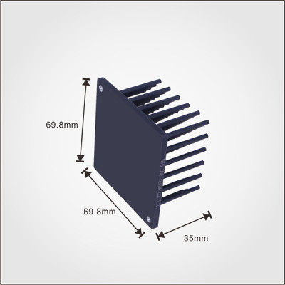 Factory Custom High Quality Aluminium Heatsink Cold Forged LED Heatsink