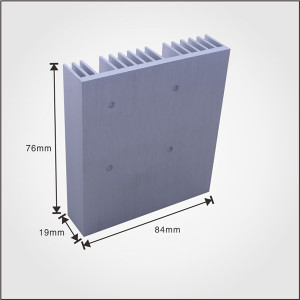 China OEM Supplier Factory Custom Aluminum Profile Extruded Heatsink