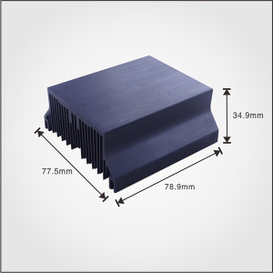 China heatsink manufacturer supply Extruded Aluminum profile heat sink