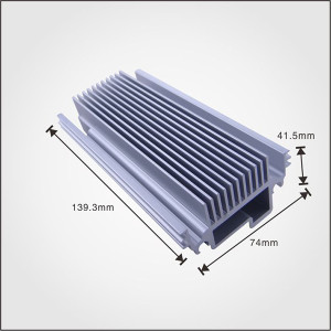 Custom Aluminum Profile Heatsink Extruded Aluminum Heat Sink
